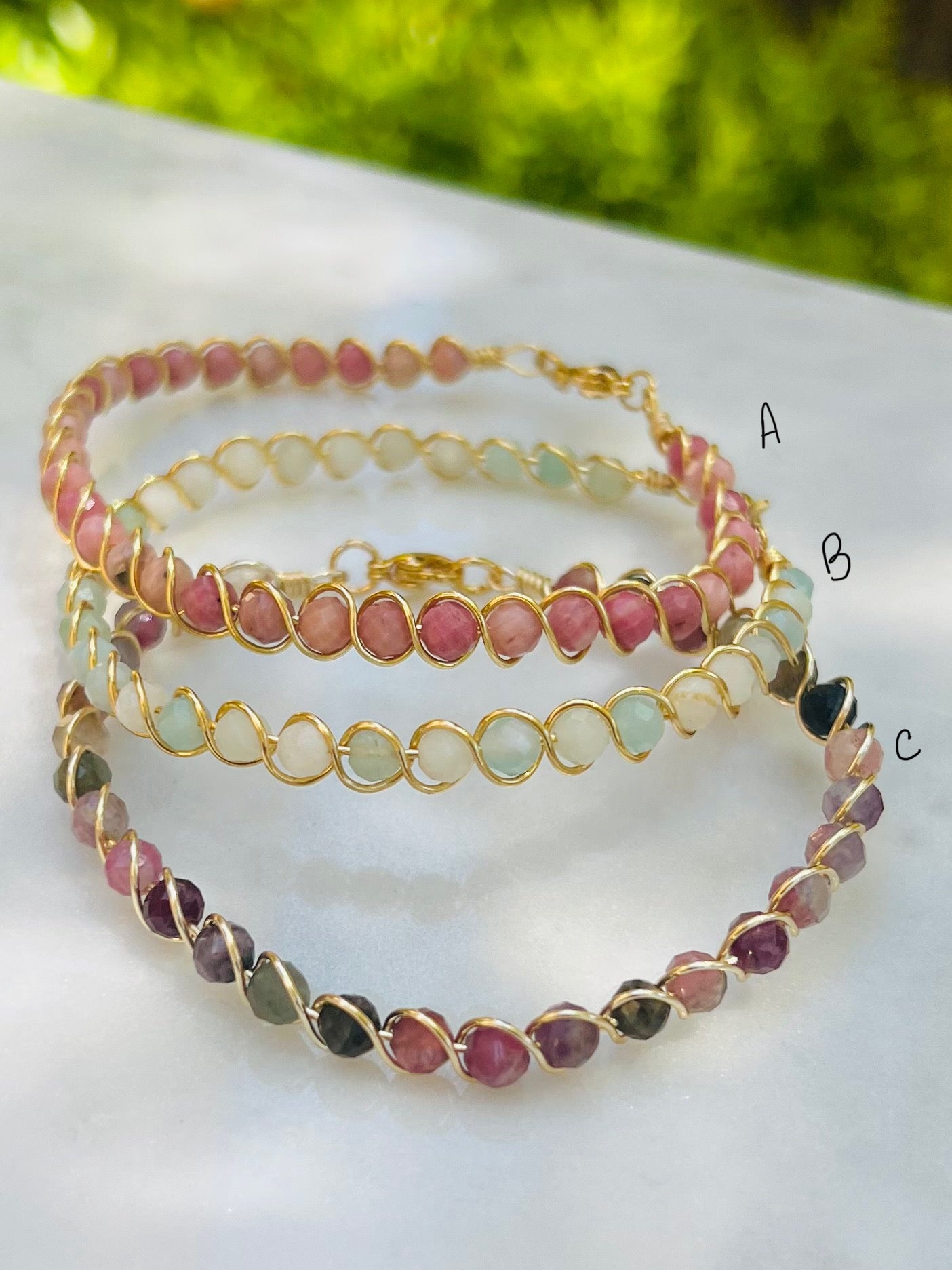 Braided wire bracelet