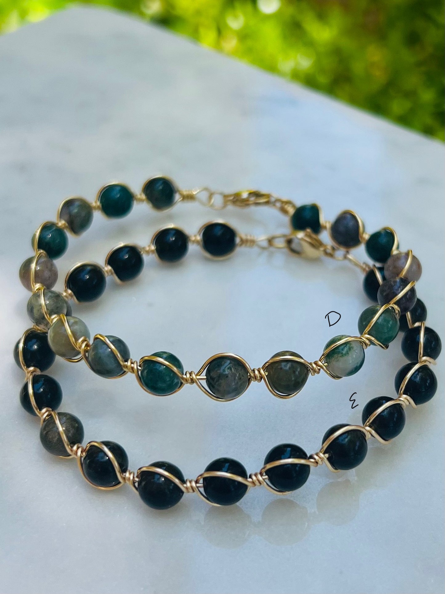 Wire wrap bracelet
