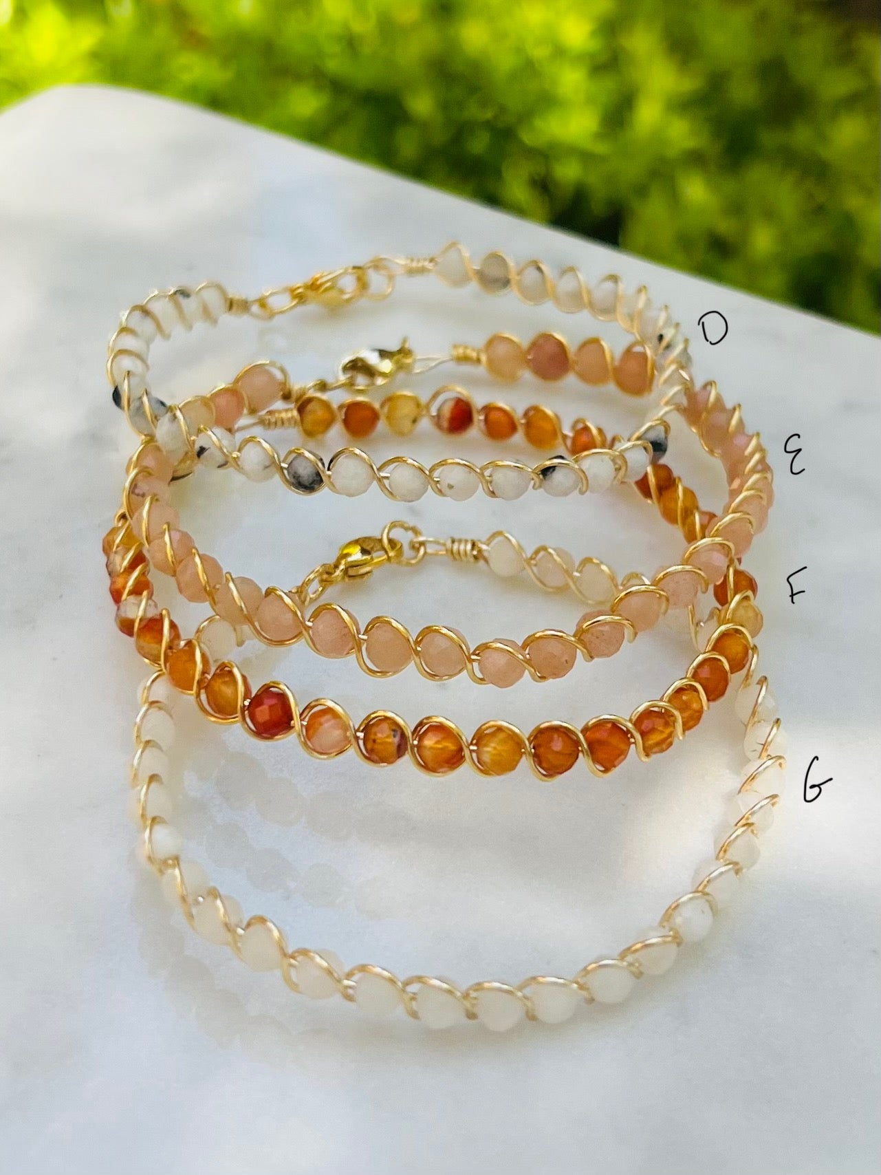 Braided wire bracelet