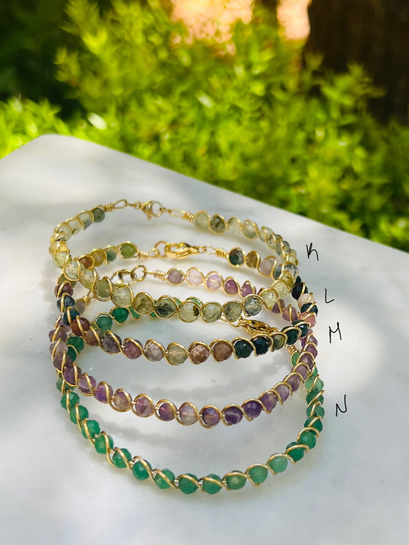 Braided wire bracelet