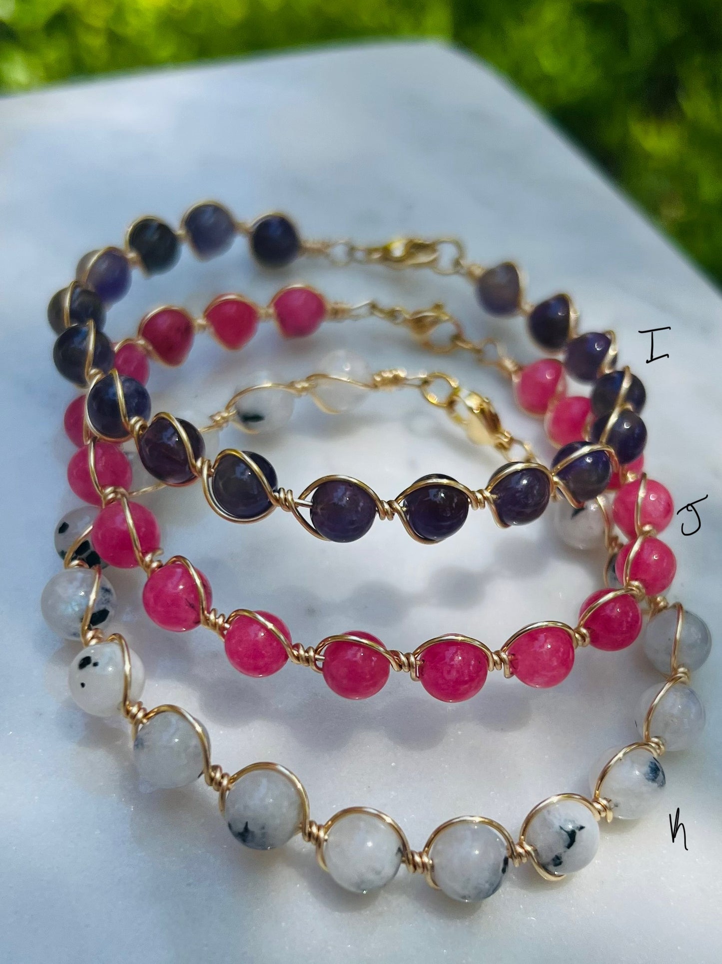 Wire wrap bracelet